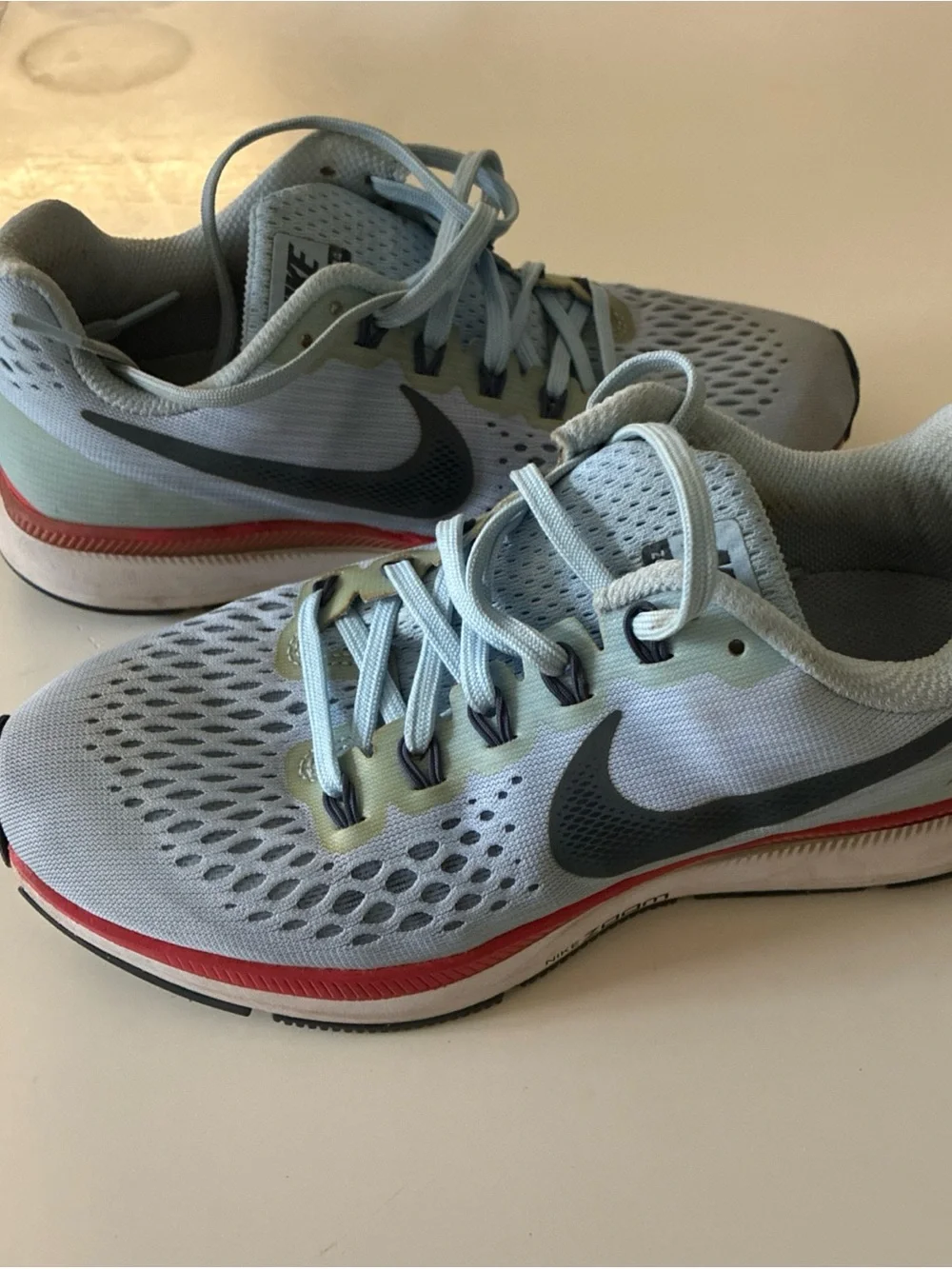 Nike Womens Air Zoom Pegasus 34 880560-404 Acrtic Blue Crimson 7 US 38 EUR